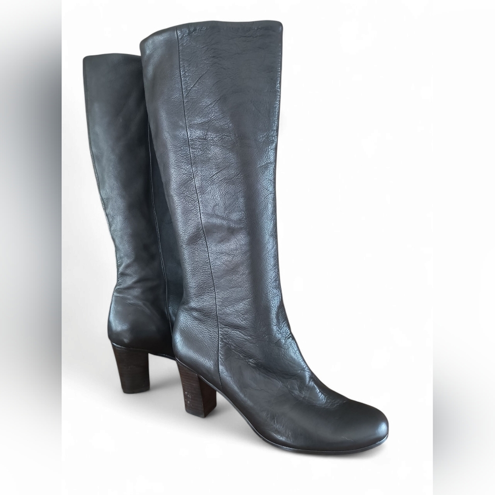 Farylrobin Charcoal Heeled Boots